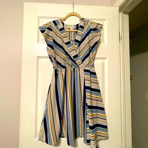 Monteau Flutter Sleeve Dress